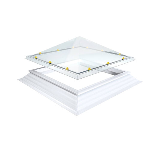 Katuseaken lamekatusele püramiid kuppel (akrüülist)