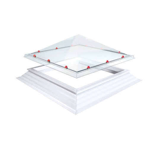 Katuseaken lamekatusele püramiid kuppel (polükarbonaadist)