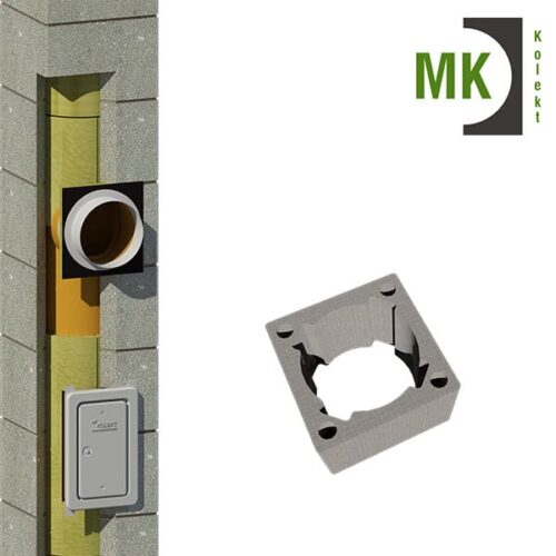 MK Kolekt keraamiline korstnasüsteem ⌀160 mm ühe suitsukäiguga