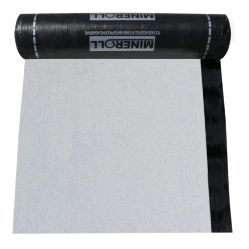 SBS pealiskiht Mineroll Top 5000 Air Care TL2 valge puistega